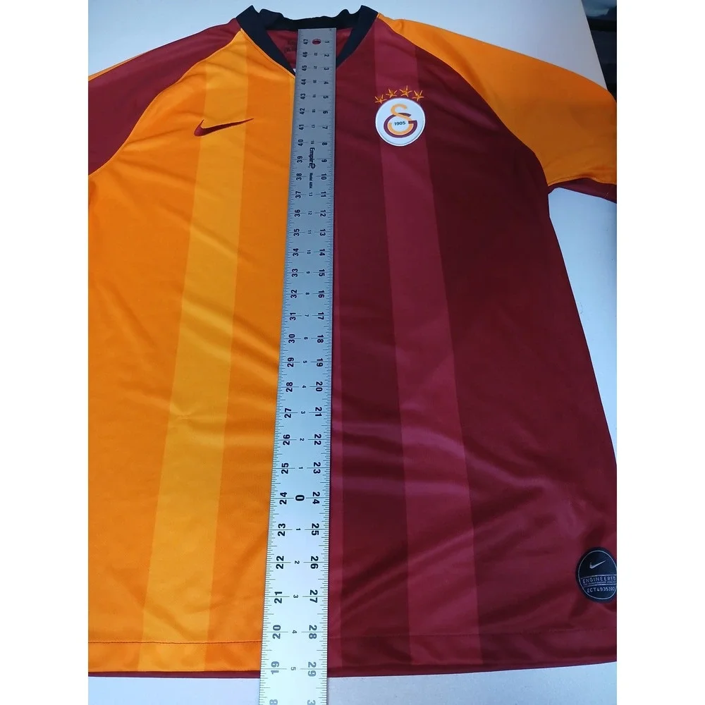 Nike Galatasaray 2019-20 Home Soccer Jersey XL AJ5537-628 Red Orange Striped NEW